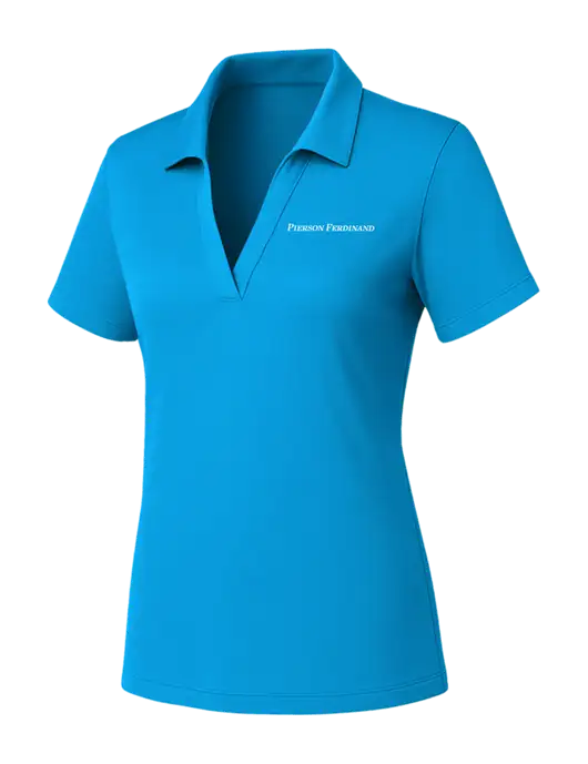 Womens Sapphire PosiCharge RacerMesh Polo w/Pierson Ferdinand Logo