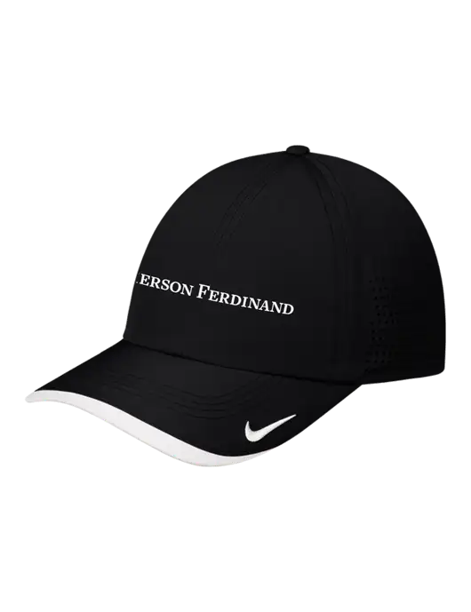 Nike Black/White Dri-FIT Perforated Performance Cap w/Pierson Ferdinand Logo