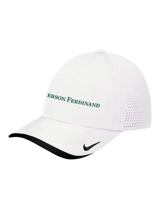 Nike White/Black Dri-FIT Perforated Performance Cap w/Pierson Ferdinand Logo