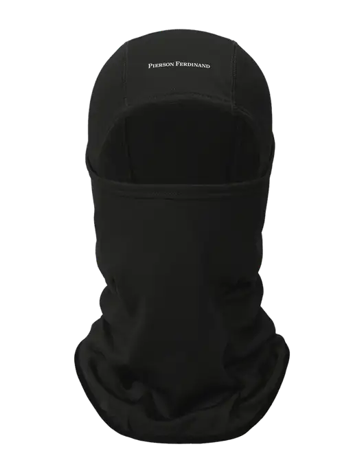 Black CornerStone Smooth Fleece Face Mask w/Pierson Ferdinand Logo