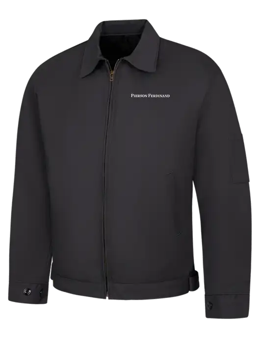Red Kap Dark Grey Slash Pocket Jacket w/Pierson Ferdinand Logo