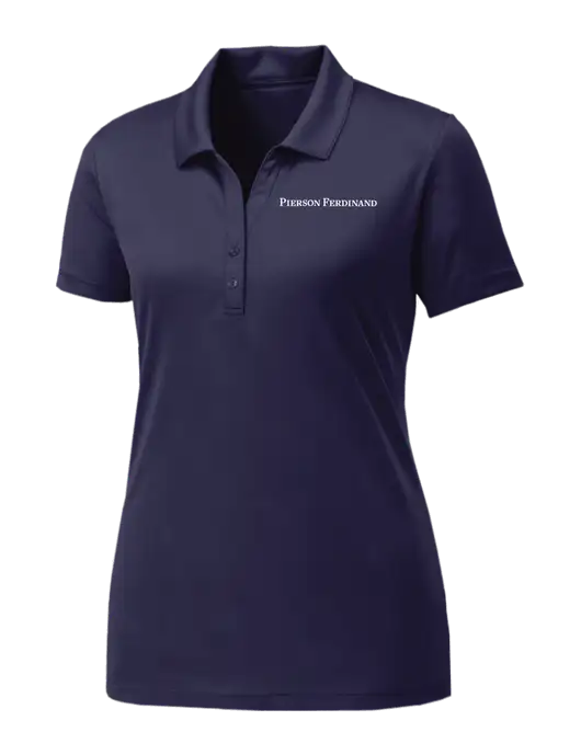 Womens Navy PosiCharge Competitor Polo w/Pierson Ferdinand Logo
