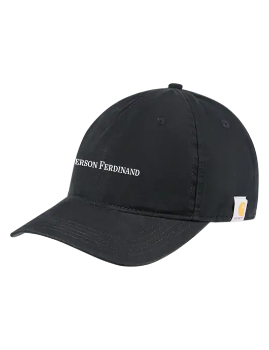 Carhartt Black Cotton Canvas Cap w/Pierson Ferdinand Logo