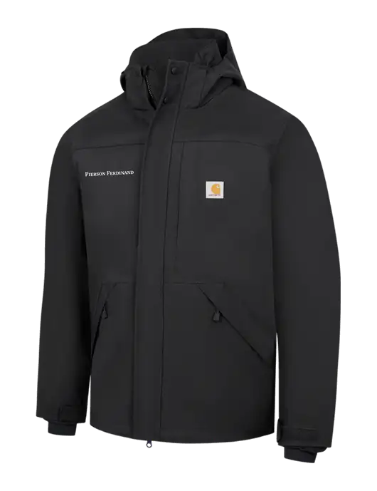 Carhartt Black Storm Defender Shoreline Jacket w/Pierson Ferdinand Logo