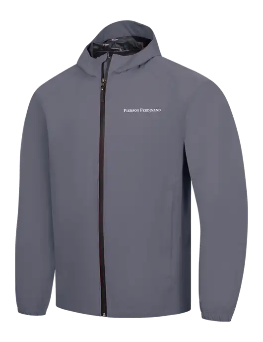 Dark Grey Essential Rain Jacket w/Pierson Ferdinand Logo