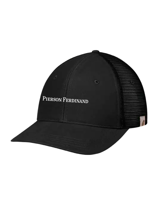 Carhartt Black Canvas Trucker Cap w/Pierson Ferdinand Logo