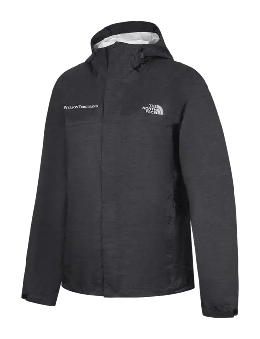 The North Face Dark Grey Heather DryVent Rain Jacket w/Pierson Ferdinand Logo