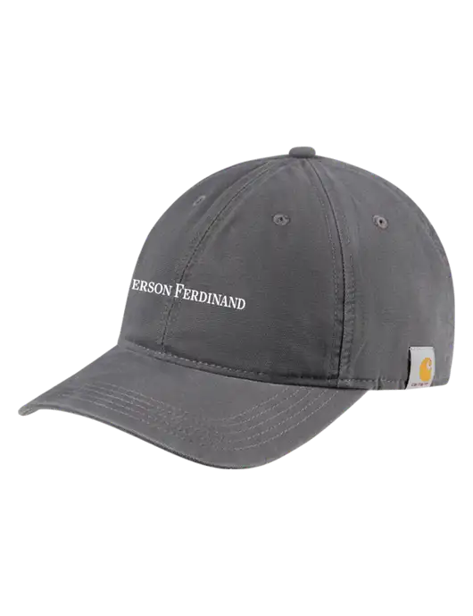 Carhartt Dark Grey Cotton Canvas Cap w/Pierson Ferdinand Logo