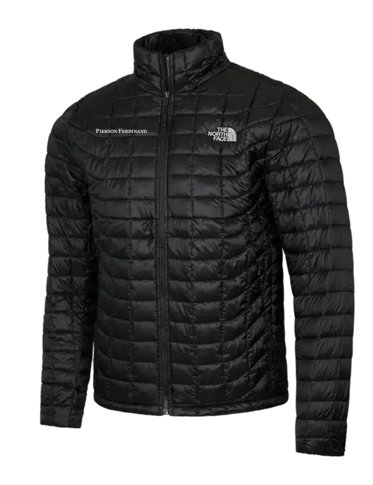 North Face Black ThermoBall Trekker Jacket w/Pierson Ferdinand Logo
