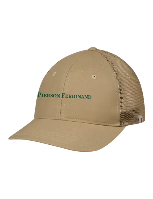 Carhartt Dark Tan Trucker Rugged Pro Series Cap w/Pierson Ferdinand Logo