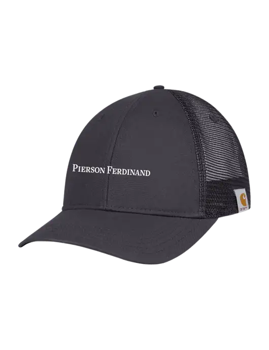 Carhartt Dark Grey Canvas Trucker Cap w/Pierson Ferdinand Logo