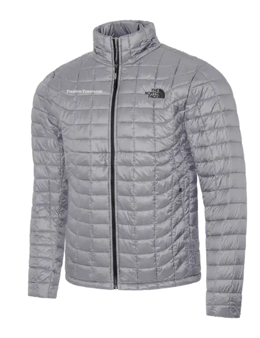 North Face Medium Grey ThermoBall Trekker Jacket w/Pierson Ferdinand Logo