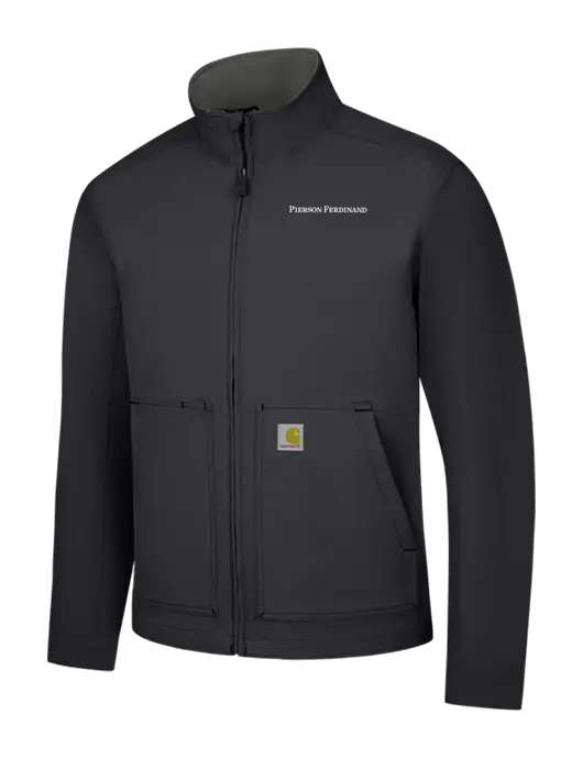 Carhartt Black Super Dux Soft Shell Jacket w/Pierson Ferdinand Logo