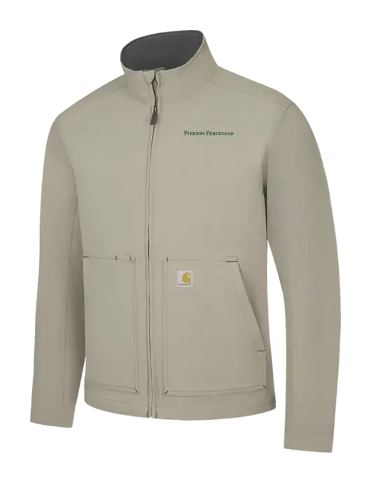 Carhartt Light  Grey Super Dux Soft Shell Jacket w/Pierson Ferdinand Logo