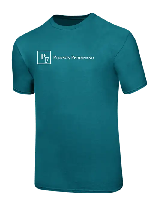 Ring Spun Teal 4.5 oz T-Shirt w/Full Logo