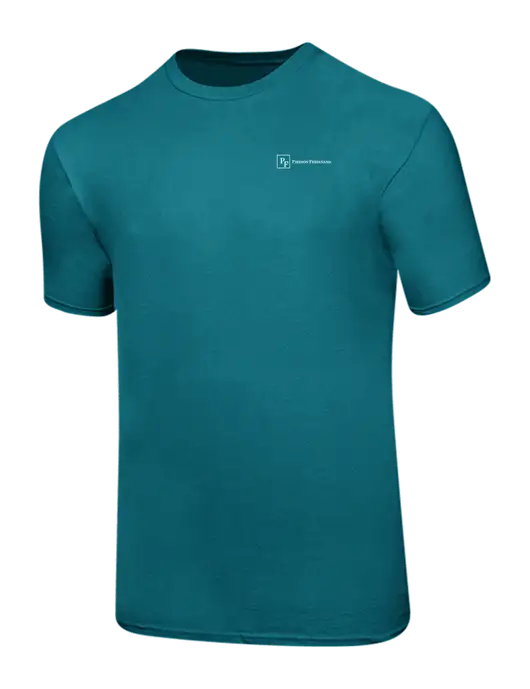 Ring Spun Teal 4.5 oz T-Shirt w/Full Logo