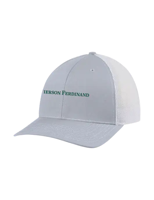 Richardson Adjustable Snapback Original 112 Trucker Cap Light Heather Grey w/White Mesh w/Pierson Ferdinand Logo