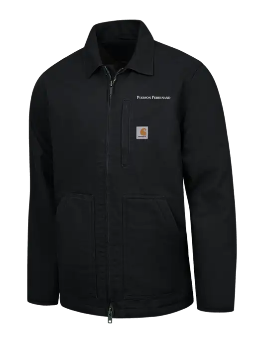 Carhartt Black Sherpa-Lined Coat w/Pierson Ferdinand Logo